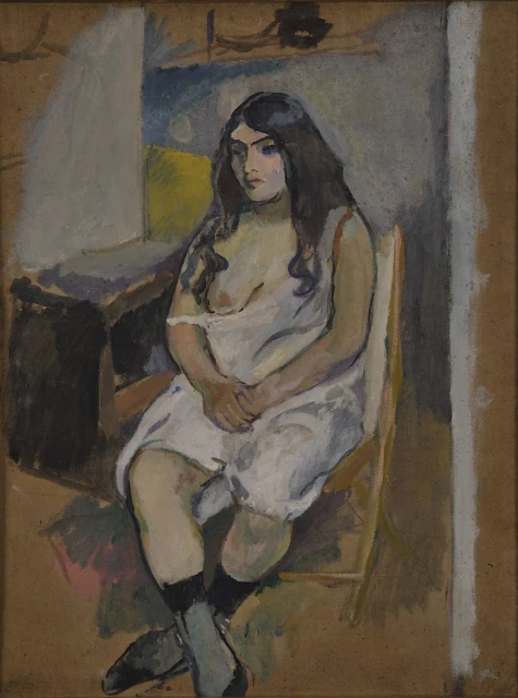 Sitting Young Woman