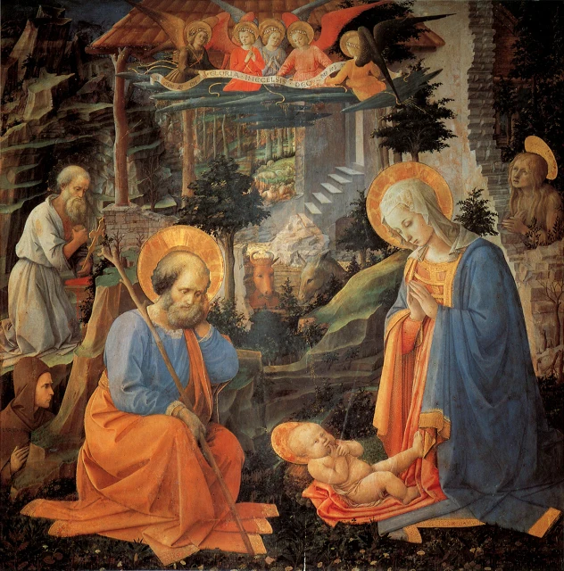 Adoration of the Child with Saints Joseph, Jerome, Hilarion, Magdalene and Angels
