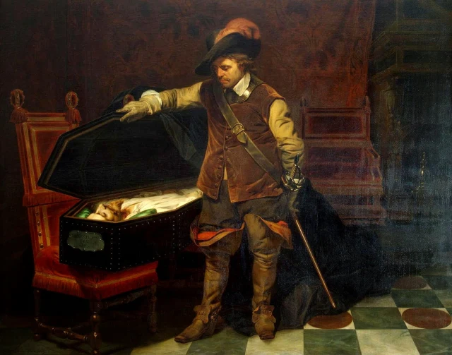 Cromwell before the Coffin of Charles I