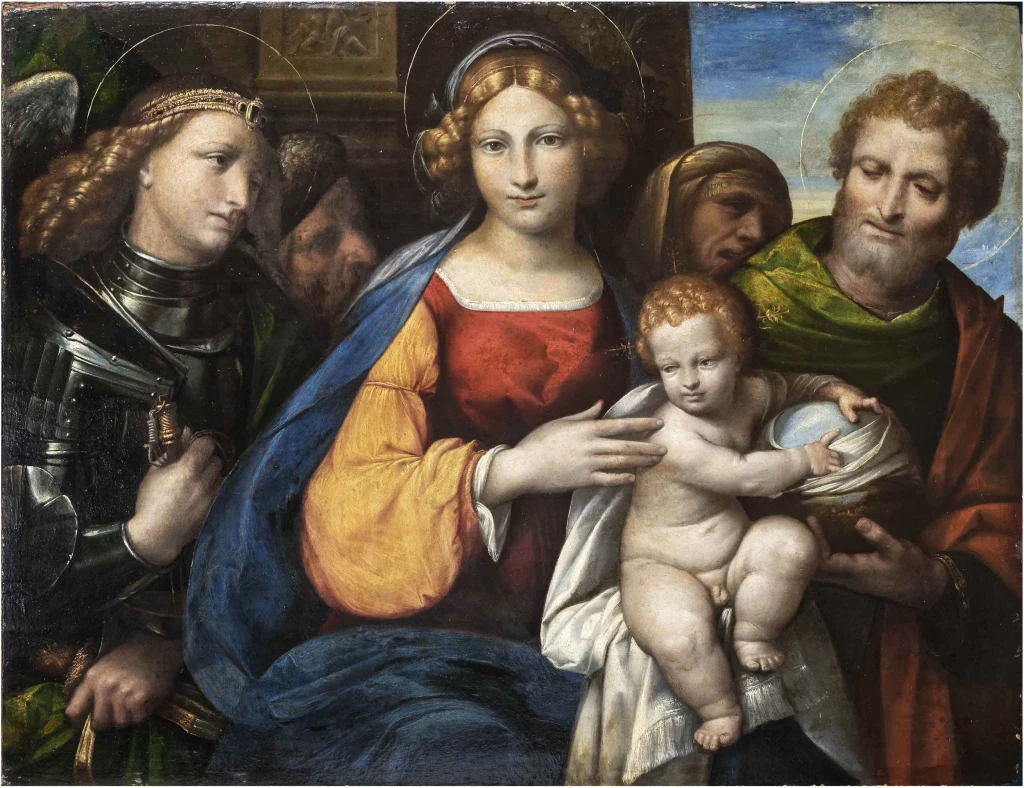 Madonna mit Kind und den Heiligen Michael, Joseph, Joachim und Anna