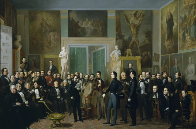 The Contemporary Poets. A Reading by Zorrilla in the Painter's Studio