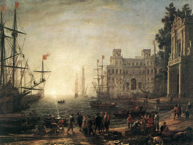 Porto con Villa Medici