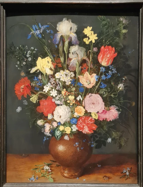 Bouquet in a Clay Vase