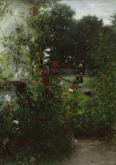 Meadow in Front of Leibl's Studio in Aibling