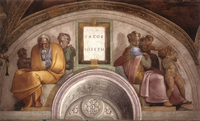 Lunette: Jacob and Joseph