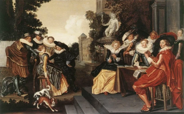Compagnie musicale sur une terrasse