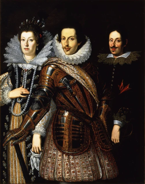 Cosimo II de’ Medici with his wife, Maria Maddalena of Austria and their son, Ferdinando II