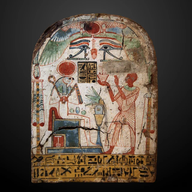 Stela of a Man Offering Incense to Ra-Horakhty