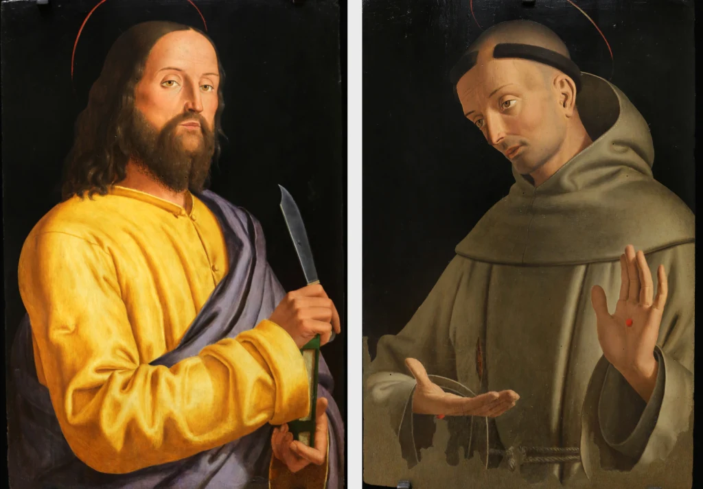Die heiligen Bartholomäus und Franz von Assisi