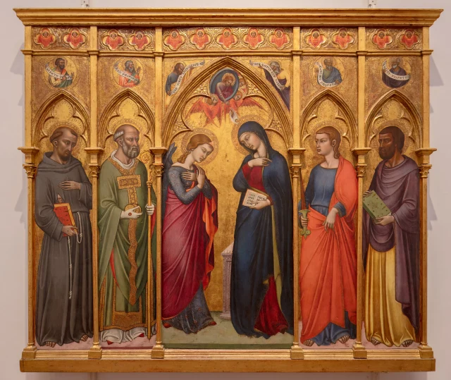 Annunciation with SS. Francis, Nicholas, Thomas, and Evangelist