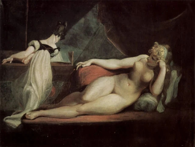 Reclining Nude and Woman at the Piano