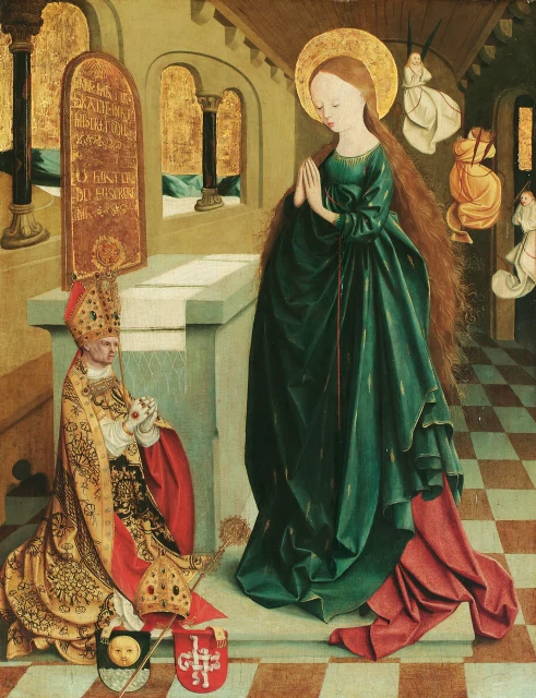 Mary as a Temple Virgin in the Dress with Ears of Corn
