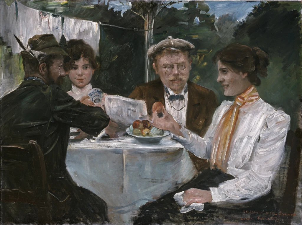 Breakfast in Max Halbe's Garden