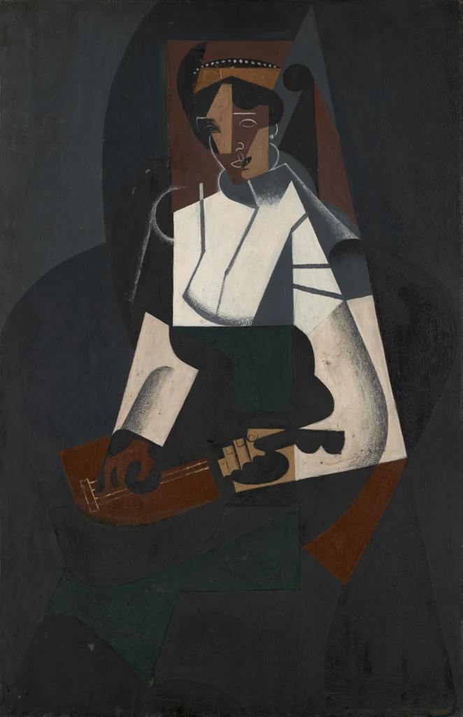 Woman with Mandolin, after Corot