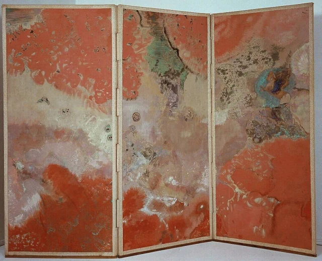 Le paravent rouge (avec Pégase)