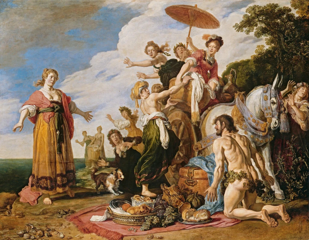 Ulisse davanti a Nausicaa