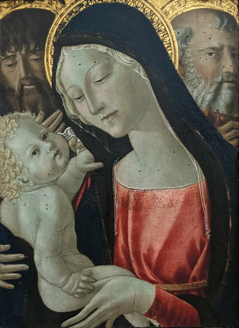 Maria mit dem Kind zwischen Johannes dem Täufer und dem heiligen Antonius